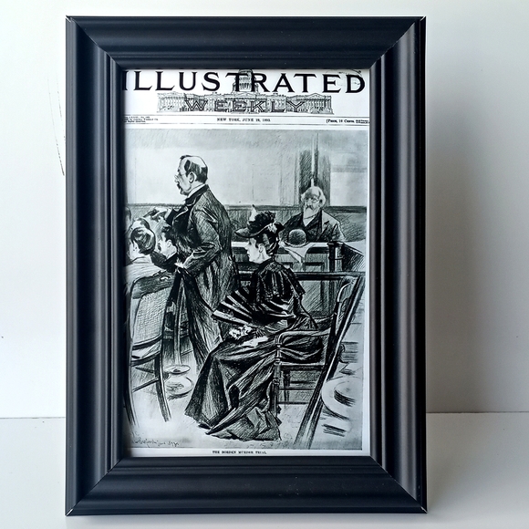 Serial Killer Lizzie Borden Vintage Retro Gothic Crime 1900s Victorian Newspaper - Picture 6 of 10